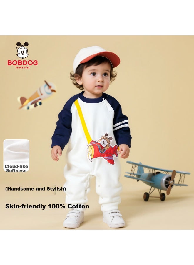 Babu Bean Baby Clothes Spring And Autumn 100% Cotton Infant Romper A-class Cartoon Outfits For Babies And Toddlers Crawling Suit - Image 3