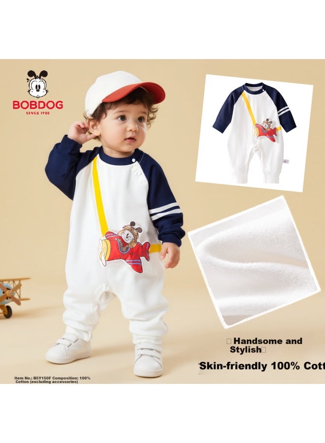 Babu Bean Baby Clothes Spring And Autumn 100% Cotton Infant Romper A-class Cartoon Outfits For Babies And Toddlers Crawling Suit - Image 1