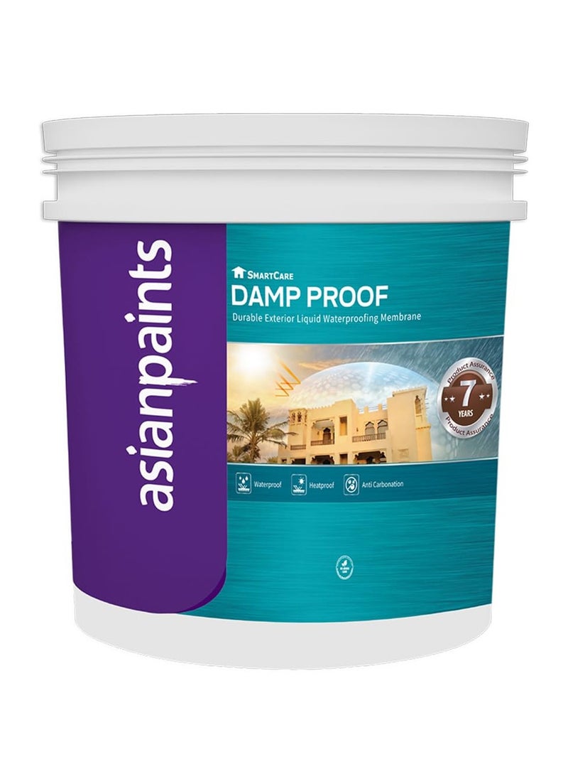 Asian Paints Berger Asian Paint Berger SmartCare Damp Proof |White Liquid Waterproof Sealant for Roof | Outdoor Water-Based Waterproof Coating 