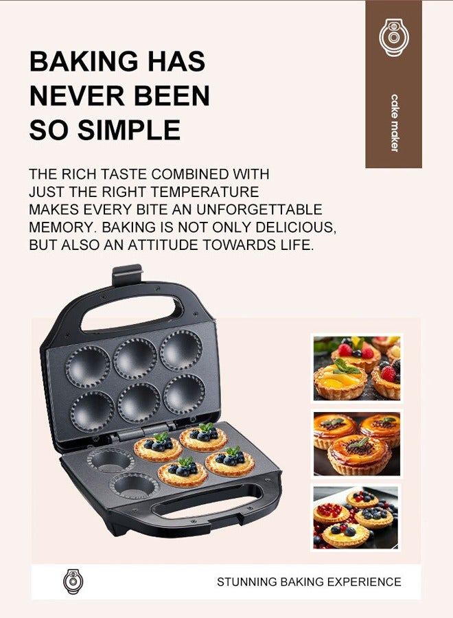 سوكاني مصغرة فطيرة و كيشي صانع ، نونستيك الكهربائية فطيرة بيكر طهاة 6 فطائر صغيرة و كيشيس في دقائق ، العجين قطع دائرة لسهولة القياس والتعبئة ، أضواء المؤشر والتدفئة على الوجهين ، 750 واط سك-08133 - Image 2