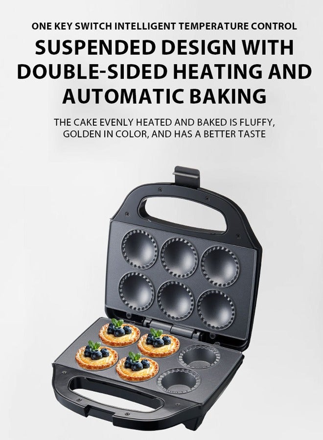 سوكاني مصغرة فطيرة و كيشي صانع ، نونستيك الكهربائية فطيرة بيكر طهاة 6 فطائر صغيرة و كيشيس في دقائق ، العجين قطع دائرة لسهولة القياس والتعبئة ، أضواء المؤشر والتدفئة على الوجهين ، 750 واط سك-08133 - Image 3