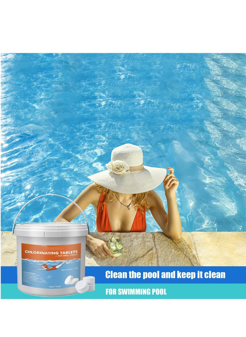 Generic - 21Pcs Pool Chlorinting Tablets 1 In Chlorine Tablets Long Lasting Slow Dissolving Chlorine Tabs 1LB for Swimming Pools Spas and Fountains, Chlorine Tablets for Hot Tub - Image 1