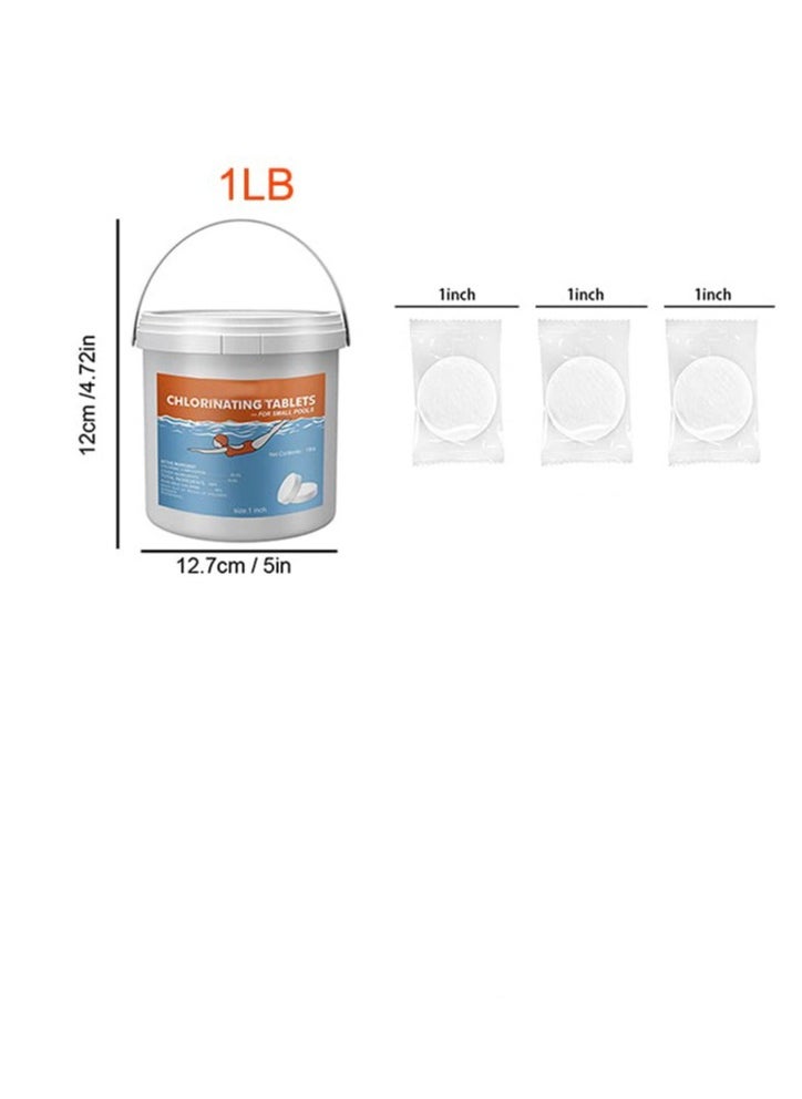 Generic - 21Pcs Pool Chlorinting Tablets 1 In Chlorine Tablets Long Lasting Slow Dissolving Chlorine Tabs 1LB for Swimming Pools Spas and Fountains, Chlorine Tablets for Hot Tub - Image 1