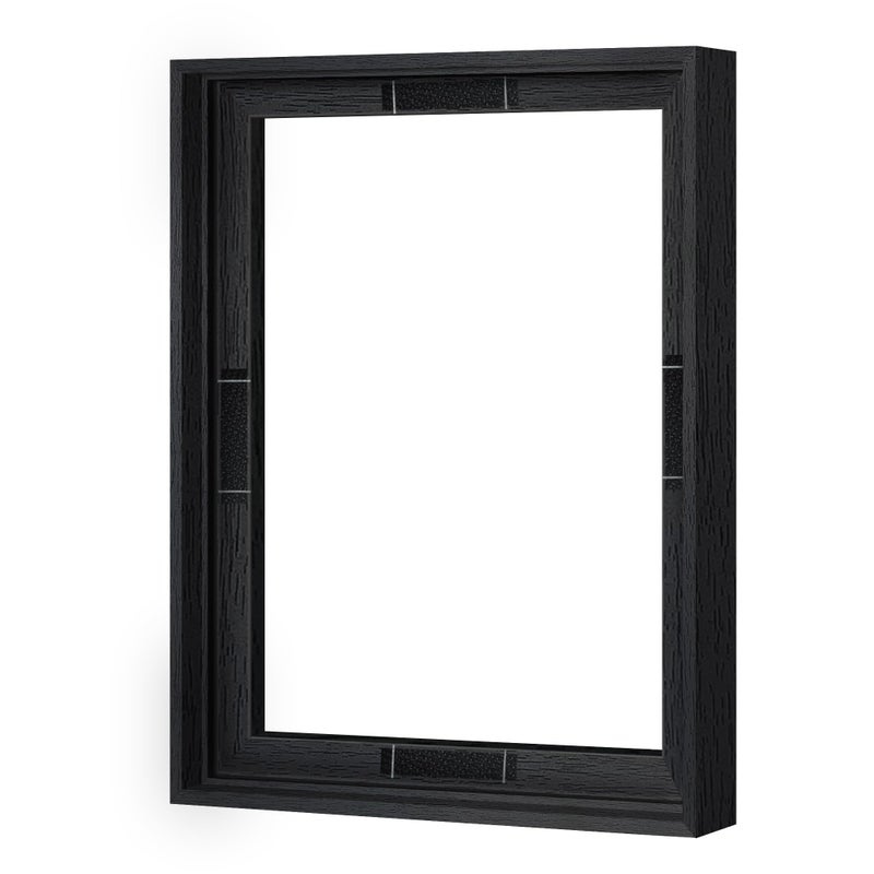 Abtgt 11x14 Canvas Floating Frame with 0.9" Deep, Black Floater Frame for Canvas Paintings with Adhesive, Vertical or Horizontal Wall Art frame for Prints Oil Painting Diamond Decor, 1 Pack. - Image 1