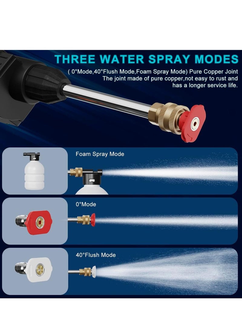 Sharpdo Cordless Portable Pressure Washer Gun - 452PSI 1000mAh Power Car Wash Pump for Car Washing/Home/Floor  - Image 3