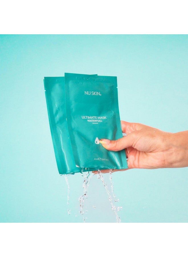 نو سكين قناع نو سكين ألتيميت ووترفول - قناع ترطيب شفاف من ألياف الأوكالبتوس النباتية الدقيقة | قناع لاصق للعناية بالبشرة، ترطيب فائق، قناع لبشرة ناعمة ومرنة (8 أقنعة) - Image 4