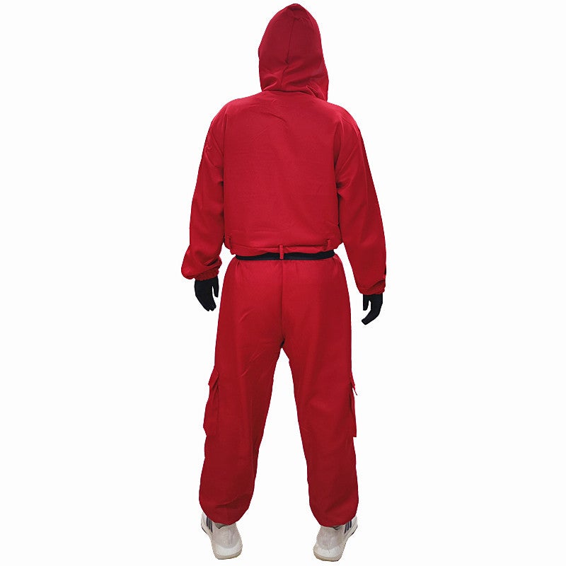 Halloween Performance Costume Paper Money House Dali Original Tooling Clothes cosplay Same Korean Costume Game Black - Image 4