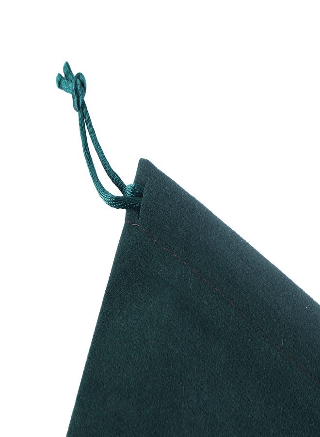 Sansam Large Velvet Gift Bags with Drawstring, 10pcs 8.0x10.0 Inch Dark Green Drawstring Velvet Cloth Jewelry Pouches,Tarot Rune Bags - Image 4