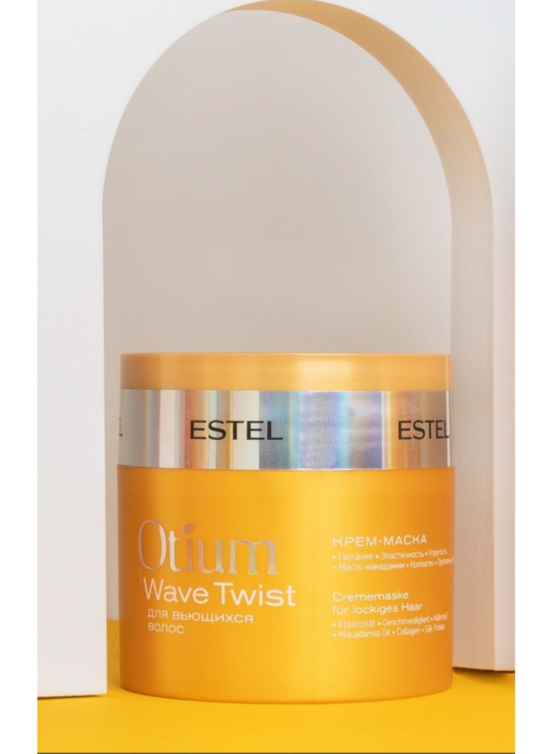 Estel OTIUM WAVE TWIST Cream Mask for Curly Hair - Deeply Nourishes and Enhances Curls, 300ml