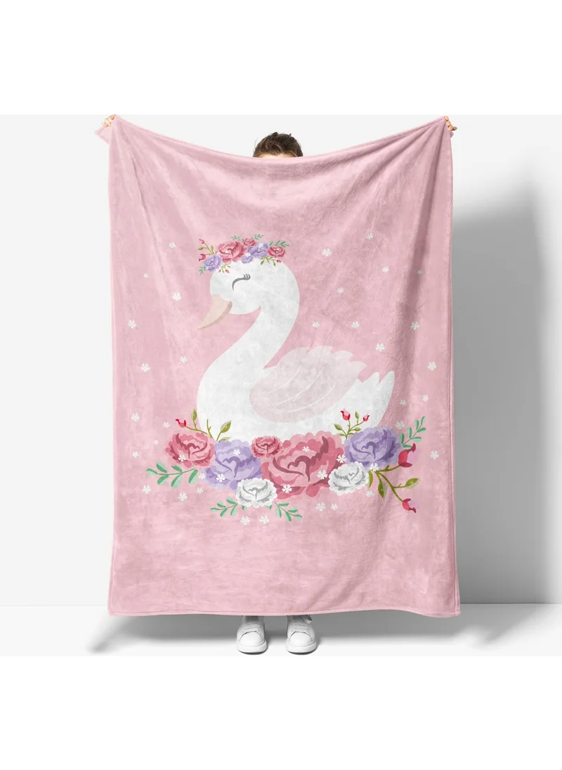 Eray Home Erays Home Erayshome Swan Patterned Printed Polar TV Blanket