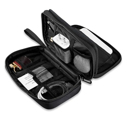 KUKLAR Travel Organizer Pouch Premium Zippered Case with Wrist Strap, Multi Pocket Storage Bag for Passport Documents, Cables Gadgets & Accessories Lightweight Durable & Portable(Black) - Image 2