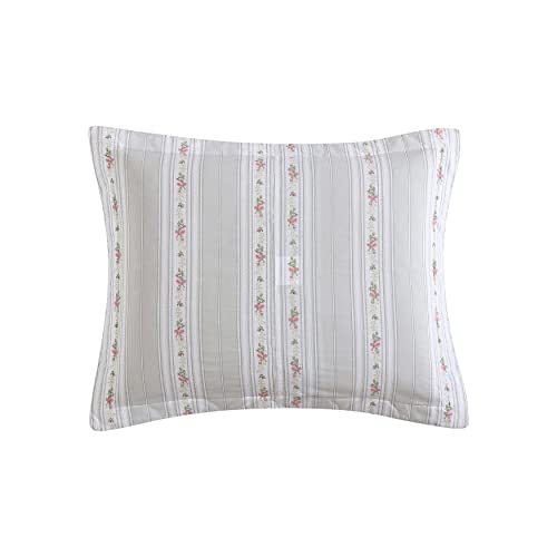 Laura Ashley - Queen Quilt Set, Reversible Cotton Bedding with Matching Shams, Lightweight Home Decor for All Seasons (Bedford Pink, Queen) - Image 5