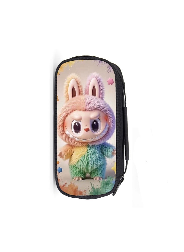 LABUBU LABUBU pencil case, high-value, large-capacity primary school student cartoon pencil case, stationery bag - Image 1