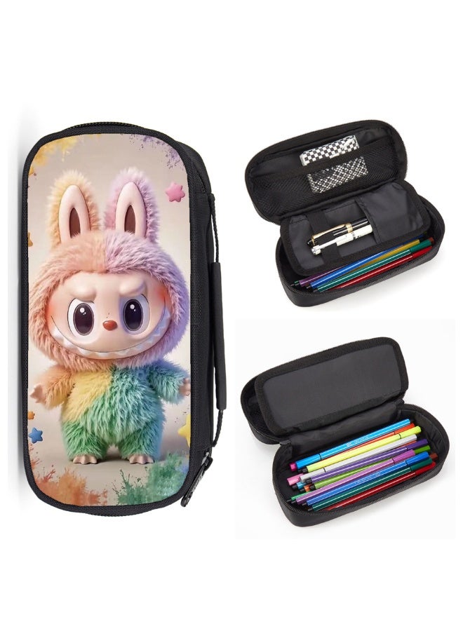LABUBU LABUBU pencil case, high-value, large-capacity primary school student cartoon pencil case, stationery bag - Image 2