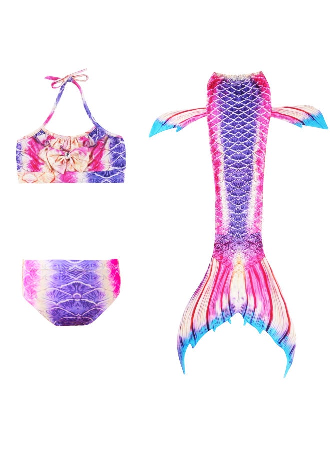 Mermaid Costume Dress - Girls Mermaid Fishtail Costume Dress - DH44, 130 - Princess Dress Up, Halloween Cosplay, Fancy Party Wear, Birthday Costume, Fantasy Outfit Swimsuit - Image 4