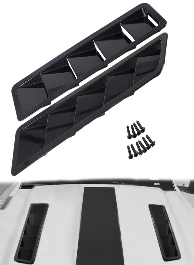YESHMA Hoods Vents Bonnet Cover Hood Scoop for Cars Cold Air Flow Intake Fitment Louvers Cooling Intakes Intake Vent Cover (Black) - Image 1