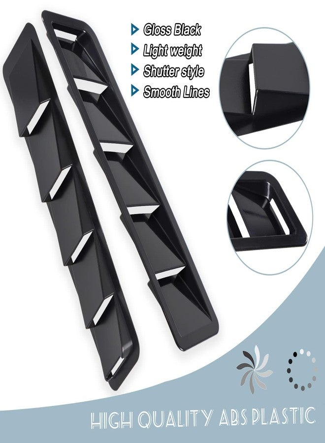 YESHMA Hoods Vents Bonnet Cover Hood Scoop for Cars Cold Air Flow Intake Fitment Louvers Cooling Intakes Intake Vent Cover (Black) - Image 3