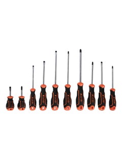 KSEIBI Slotted & Philips Screwdriver Set 865 10-PC, Chrome Vanadium, Black Finish Magnetic Tip, Furniture Disassembly to Repairing Appliances and Performing Intricate Electronic Repairs, Electrical Work.  - Image 1