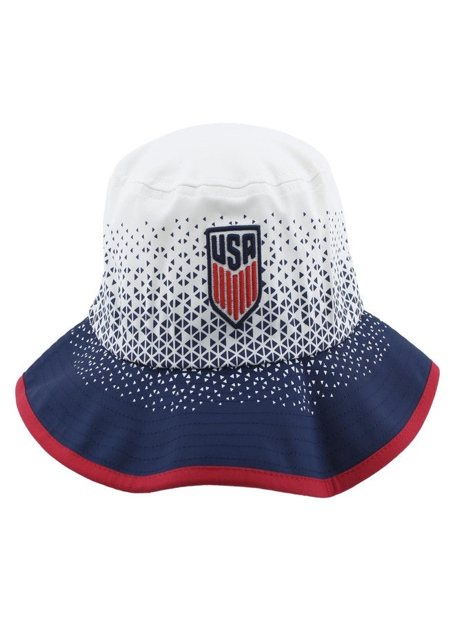 ZHATS U.S. Men's Soccer Officially Licensed USMNT Bucket Hat Pontoon Ombre Team Color - Image 1