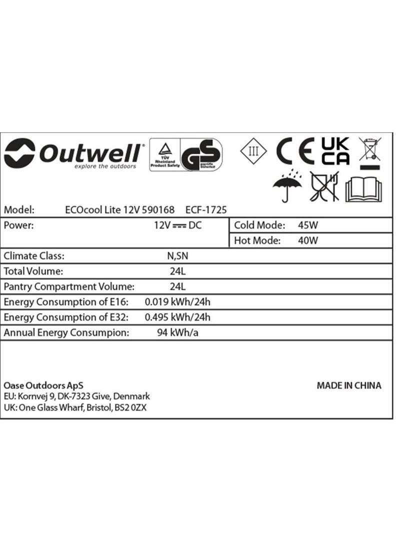 أوت ويل Outwell Coolbox Eco Prime 24L 12V/230 - Image 4