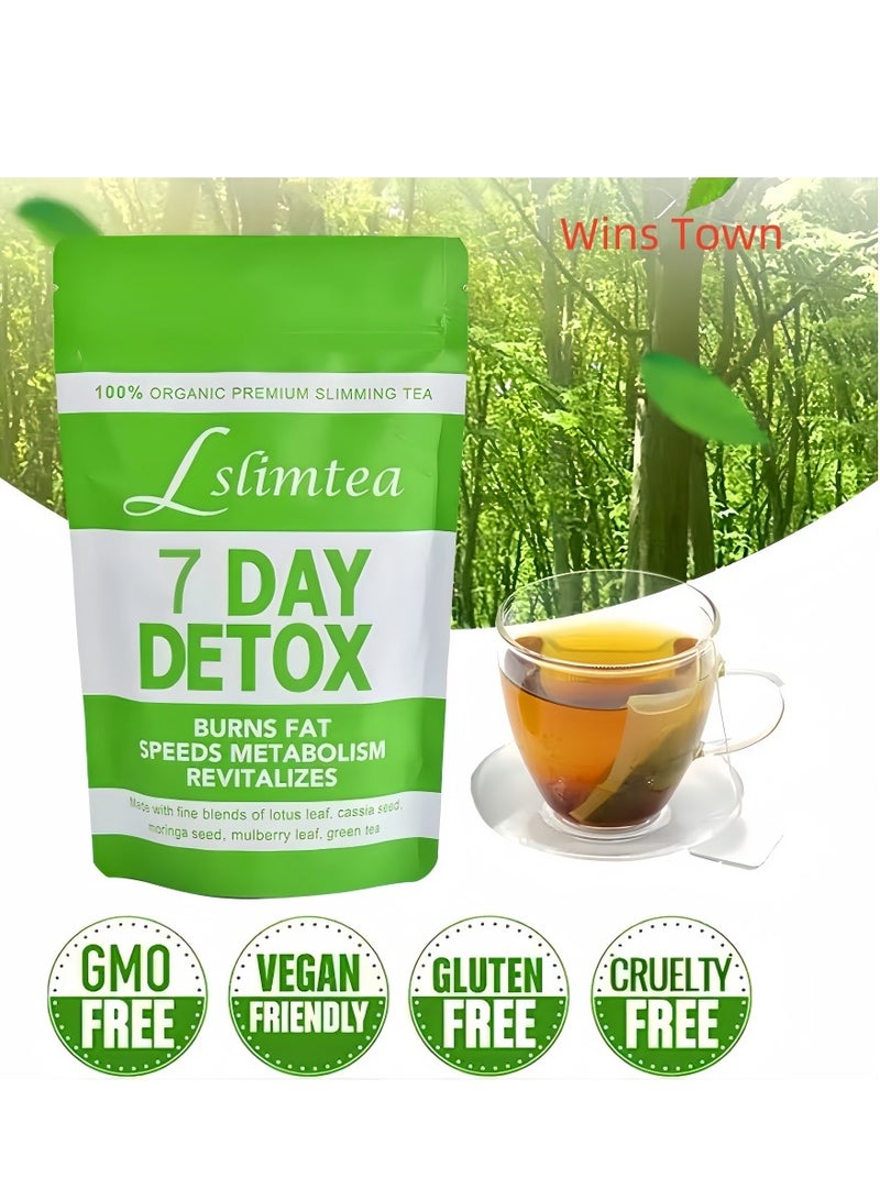 Wins Town Detox Tummy Tea Bags Support Healthy Digestive And Metabolism 7 Bags  - Image 1