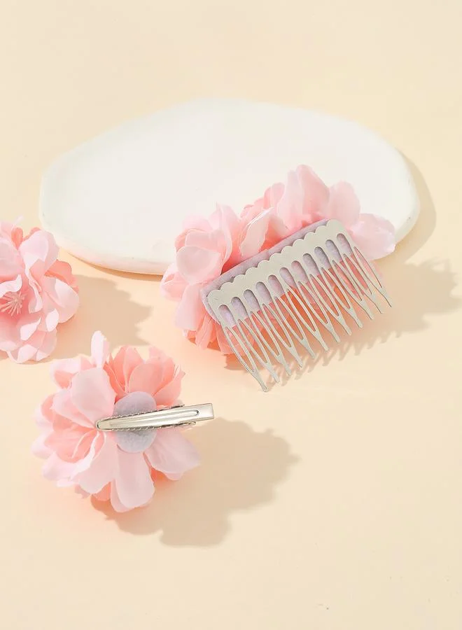 Take Two 3-Piece - Flower Hair Accessories Set