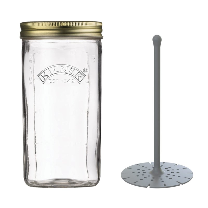 Kilner Pickle Jar with Lifter 1 Litre - Image 1