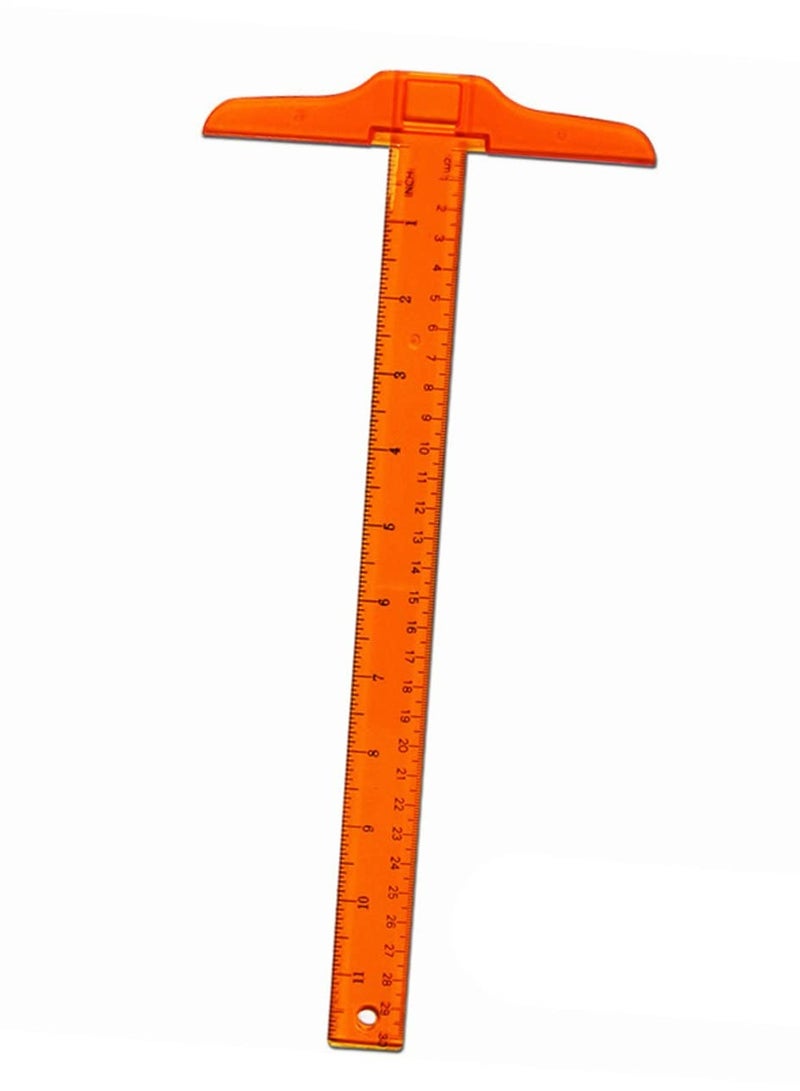 Loquat 2PCS Clear T Square Ruler Plastic Measuring Ruler for Art, Framing and Drafting - Image 5