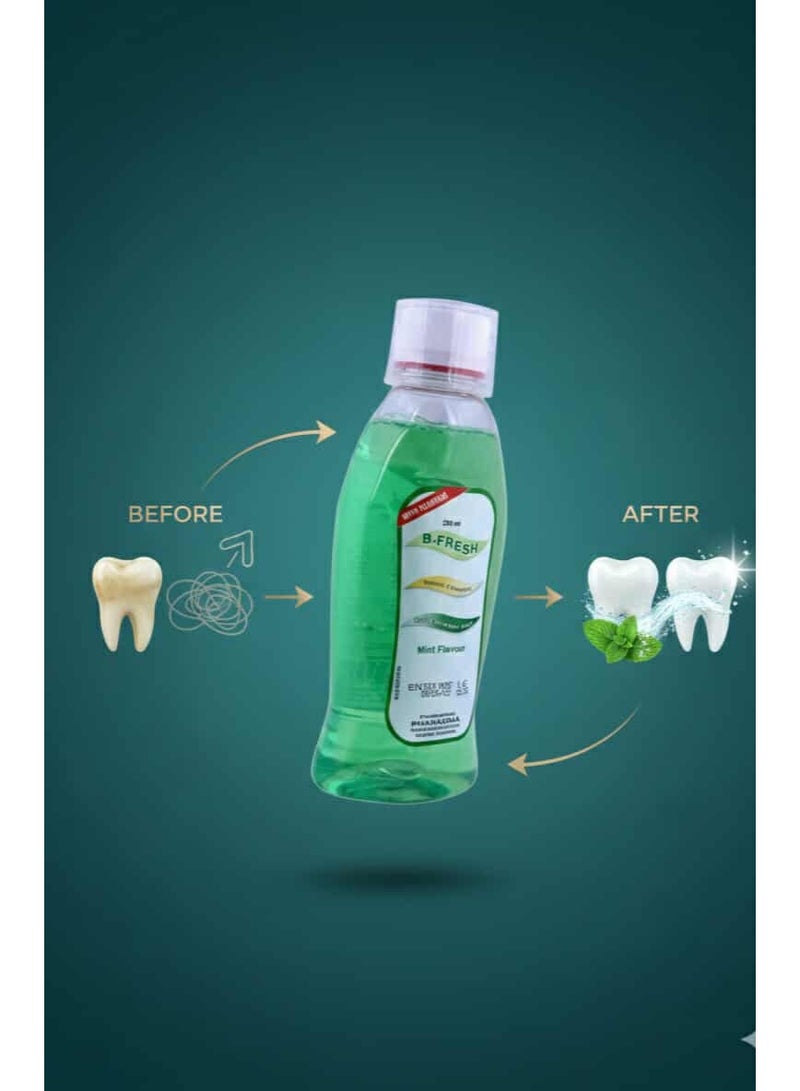 B-Fresh B Fresh Mouthwash Green Mint 500ml - Image 3