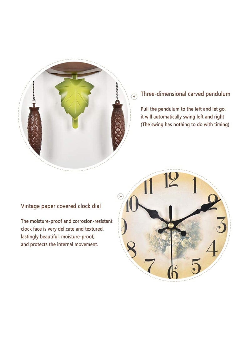Three Secondz Three Secondz Analog Plastic Cuckoo Bird Wall Clock With Fixed Door Does Not Open Or Close For Childrens Bedroom Size 60Cm X 15Cm X 36Cm Bd55 Multicolor  - Image 4