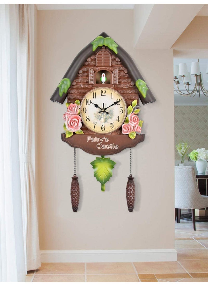 Three Secondz Three Secondz Analog Plastic Cuckoo Bird Wall Clock With Fixed Door Does Not Open Or Close For Childrens Bedroom Size 60Cm X 15Cm X 36Cm Bd55 Multicolor  - Image 2