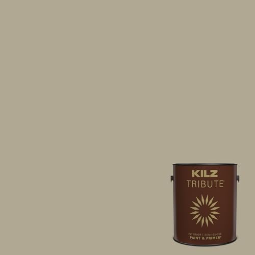 KILZ TRIBUTE Paint & Primer, Interior, Semi-Gloss, Almost Sage, 1 Gallon - Image 1