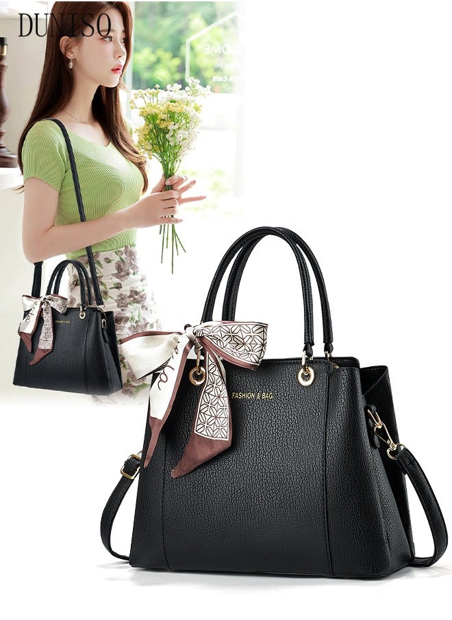 DUNISO - Women's Fashion Handbag Faux Leather Crossbody Bag For Women Large Capacity Tote Bags Top Handle Satchel Fashionable Travel Shoulder Bag For Ladies - Image 1