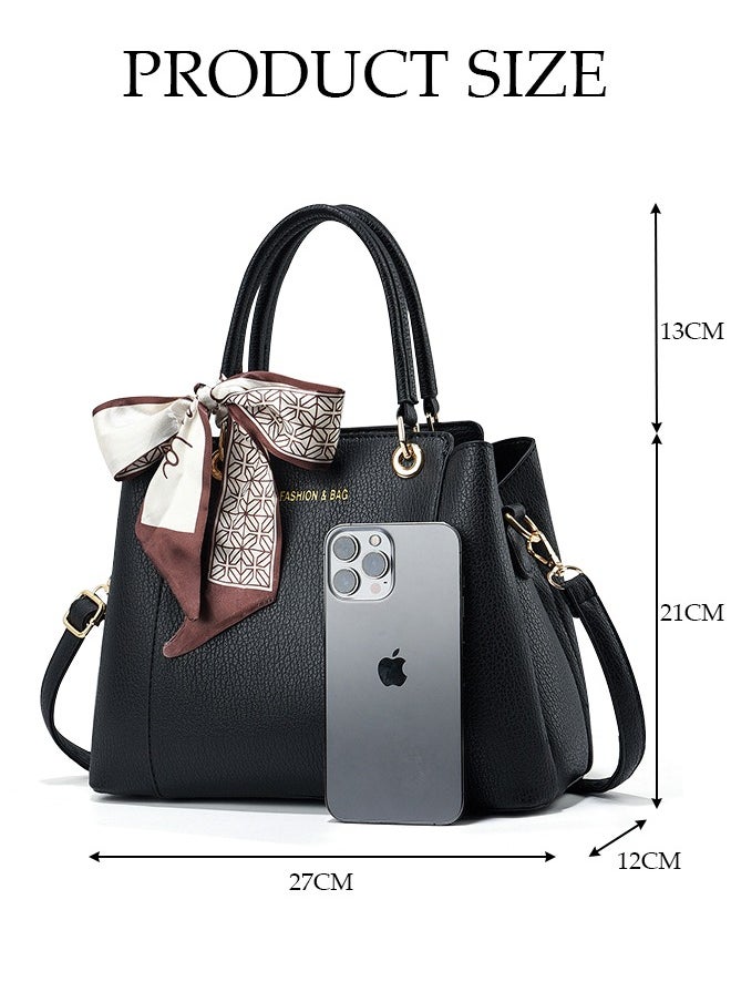 DUNISO - Women's Fashion Handbag Faux Leather Crossbody Bag For Women Large Capacity Tote Bags Top Handle Satchel Fashionable Travel Shoulder Bag For Ladies - Image 1
