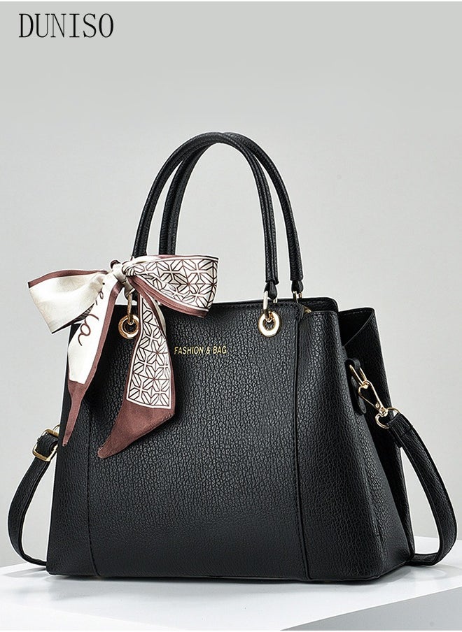 DUNISO - Women's Fashion Handbag Faux Leather Crossbody Bag For Women Large Capacity Tote Bags Top Handle Satchel Fashionable Travel Shoulder Bag For Ladies - Image 1