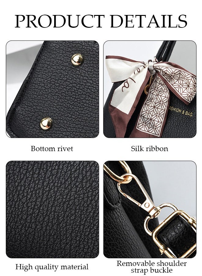 DUNISO - Women's Fashion Handbag Faux Leather Crossbody Bag For Women Large Capacity Tote Bags Top Handle Satchel Fashionable Travel Shoulder Bag For Ladies - Image 1