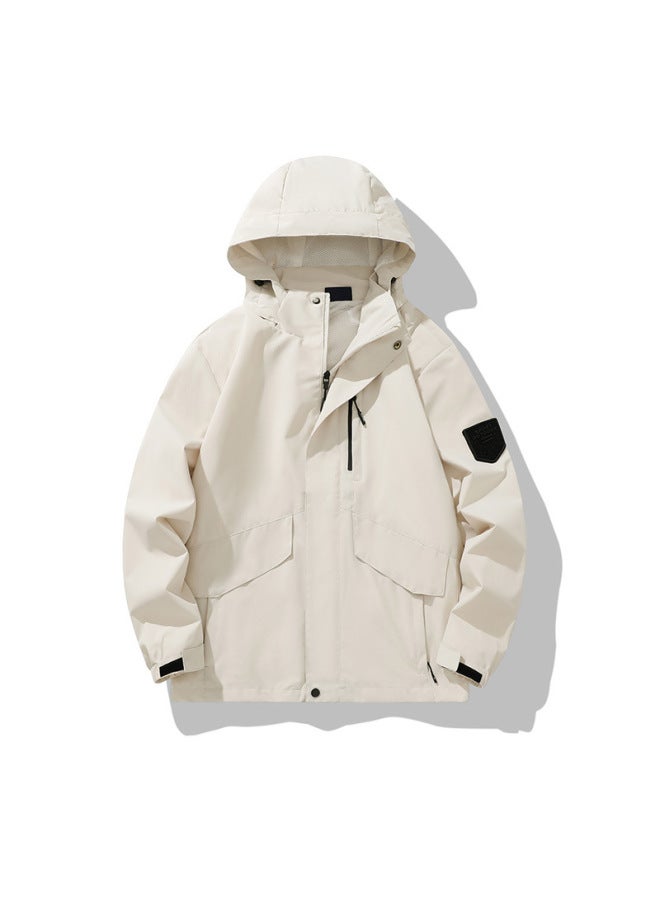 Izexx Tide Brand Mountain Three-proof Charge Jacket Outdoor Travel Large Pocket Windproof Velcro Couple Charge Jacket - Image 1