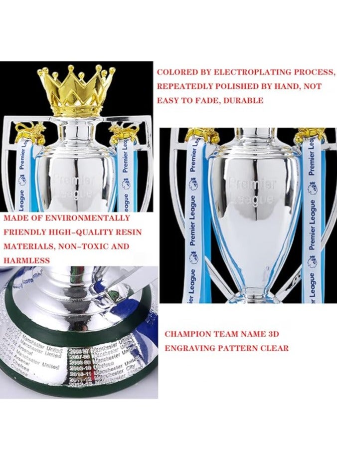 Football Trophy, 2021/22 League Trophy with Ribbon, Champions Trophy, Perfect for Storing at Home or as a Gift (16CM Ribbon) - Image 3