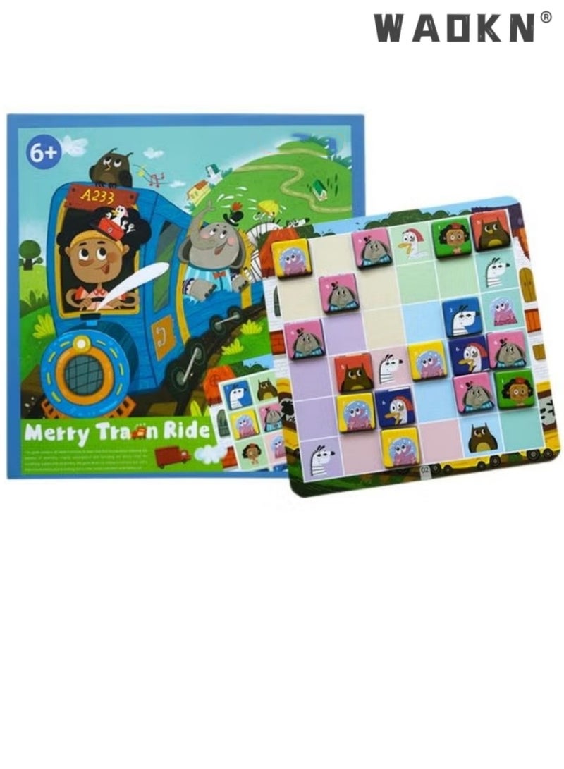 أطفال سودوكو مضحك لعبة مجموعة التفكير المنطقي التدريب التعليم المبكر لعبة تعليمية قطار سلسلة مغامرة صعوبة متقدمة مناسبة للأطفال فوق 6 سنوات