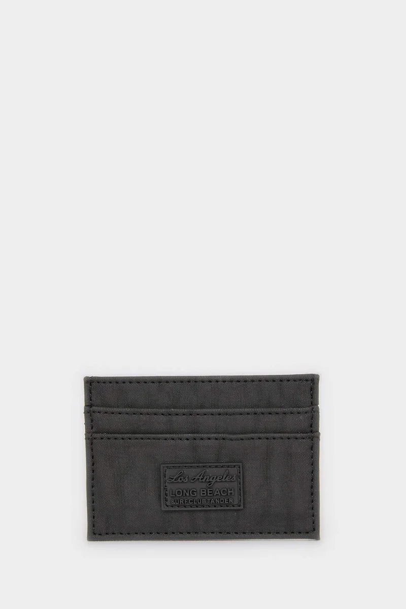 Defacto Man Faux Leather Business Card Wallet