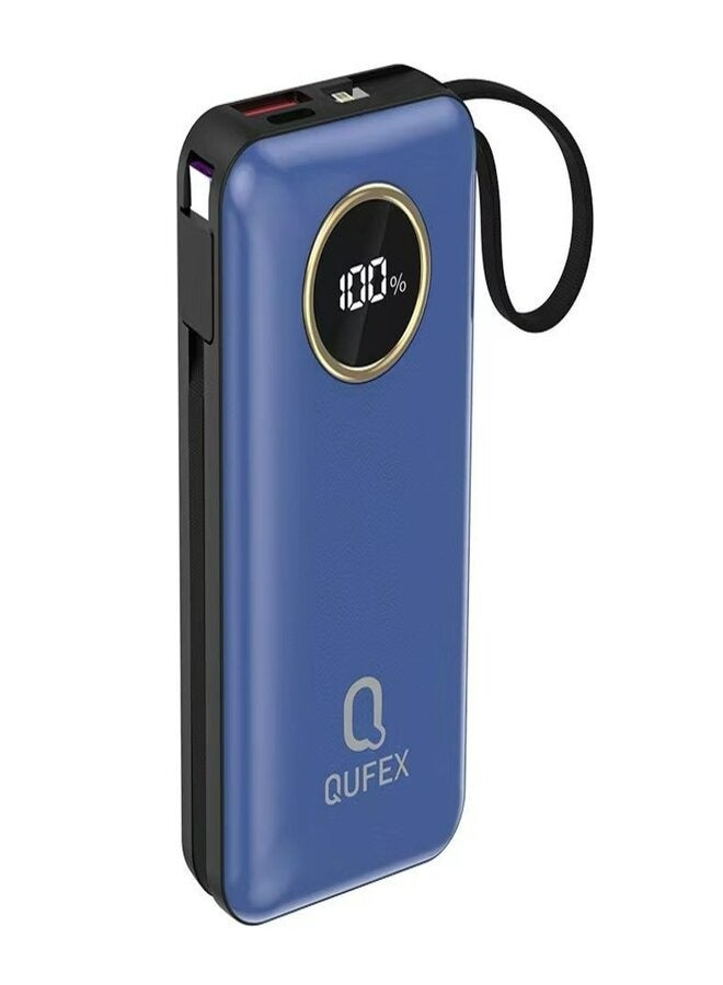 كيفكس شاحن محمول PD بسعة 10000 مللي أمبير مع كابل Type-C + iPhone مدمج - Image 1