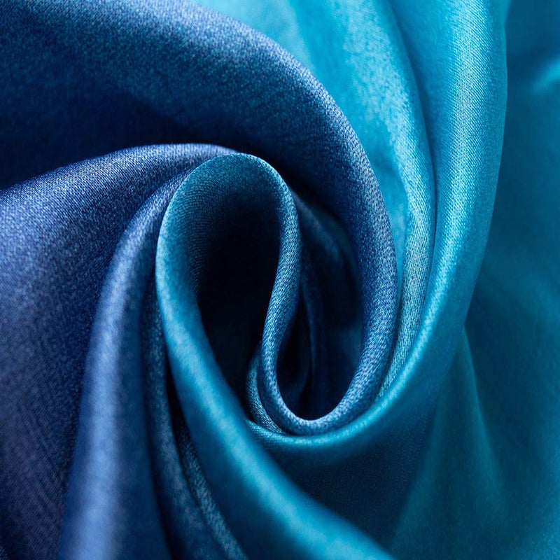 CYZLANN Women's Scarves 100% Silk Long Lightweight Scarfs for women(blue lake blue) - Image 2
