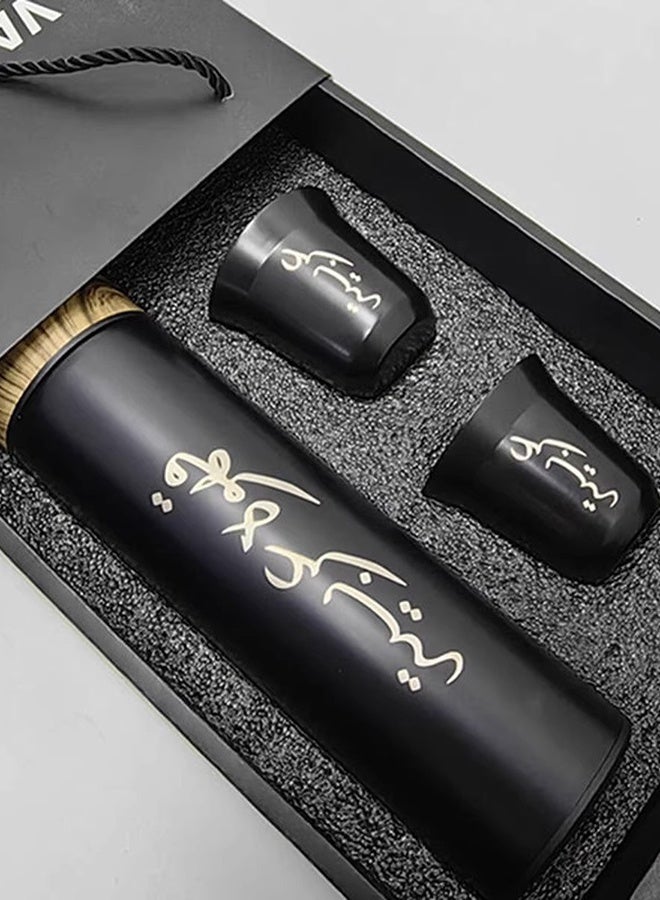 Muslim Arabic coffee cup, 2-cup set gift box, 304 stainless steel double-layer insulated cup set gift  - Image 5