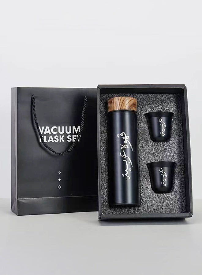 Muslim Arabic coffee cup, 2-cup set gift box, 304 stainless steel double-layer insulated cup set gift  - Image 2