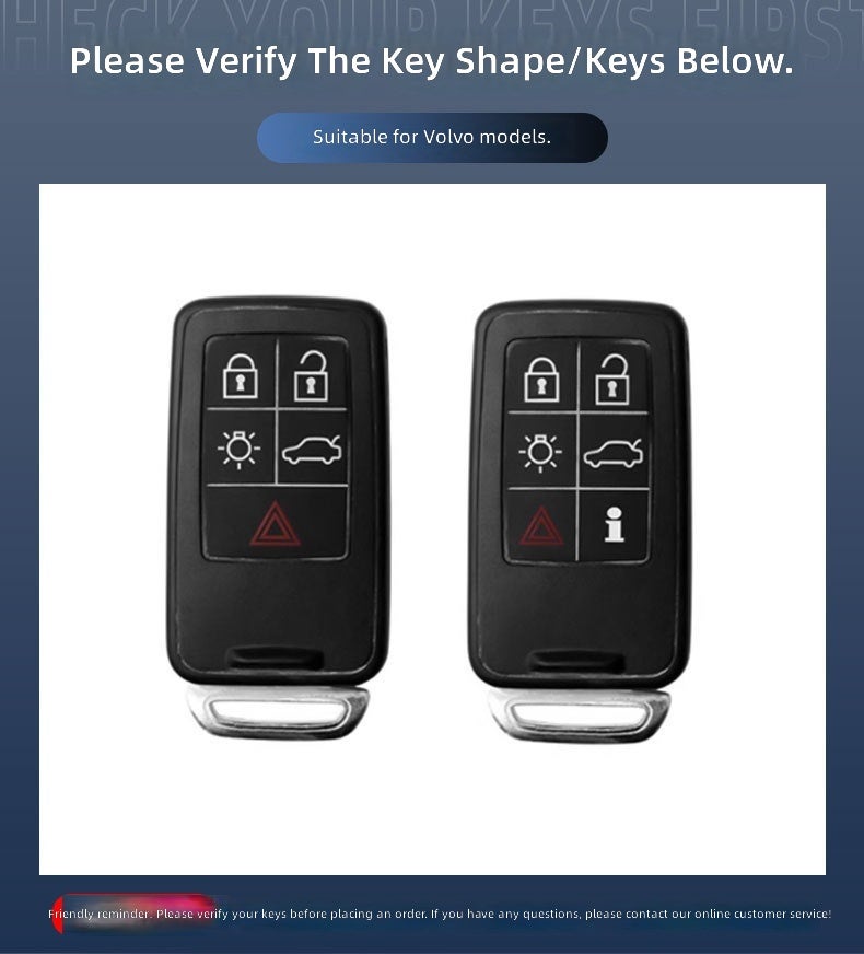 Volvo V60 Key Case for Women - Simple Style, Compatible with S60L/XC90/S80/V40 - Image 4