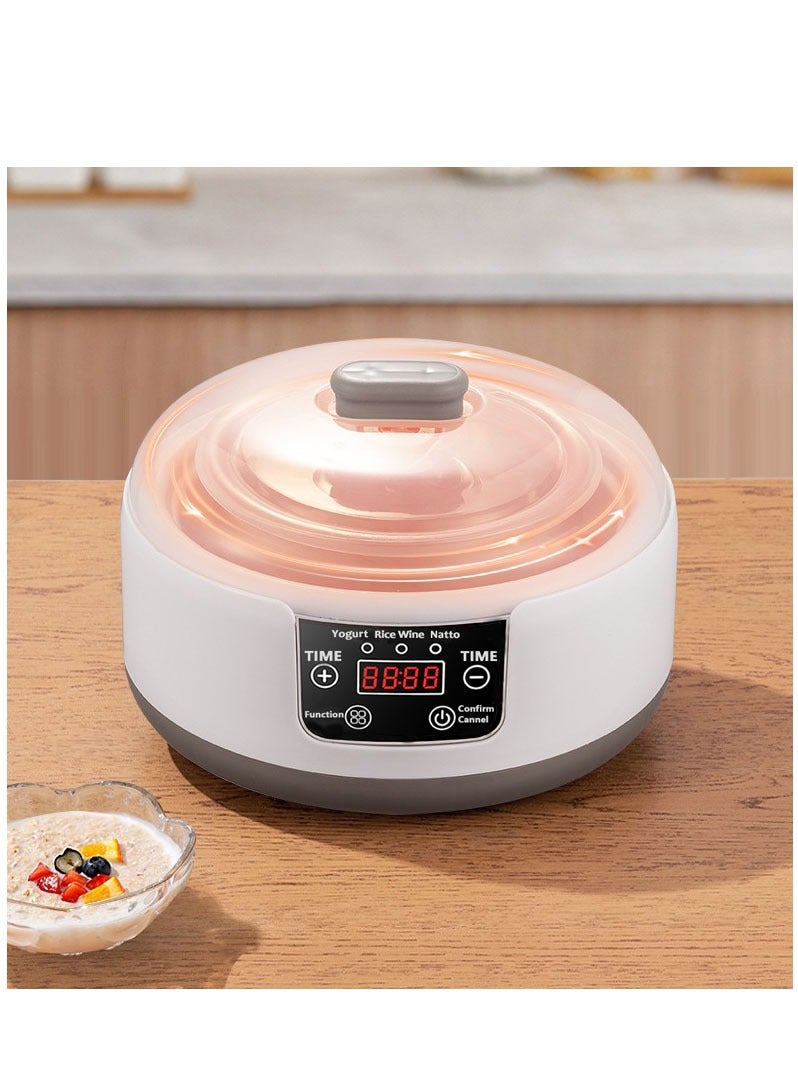 Furtey Yogurt Maker, Yogurt Maker with Stainless Steel Inner Tank and 5 Glasses, Great for Home Organic Yogurt, Rice Wine, Natto Maker, BPA Free - Image 4