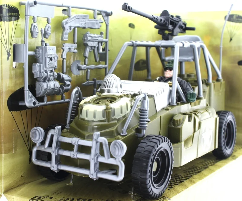 MEGA Combat Force Figure and Military Buggy