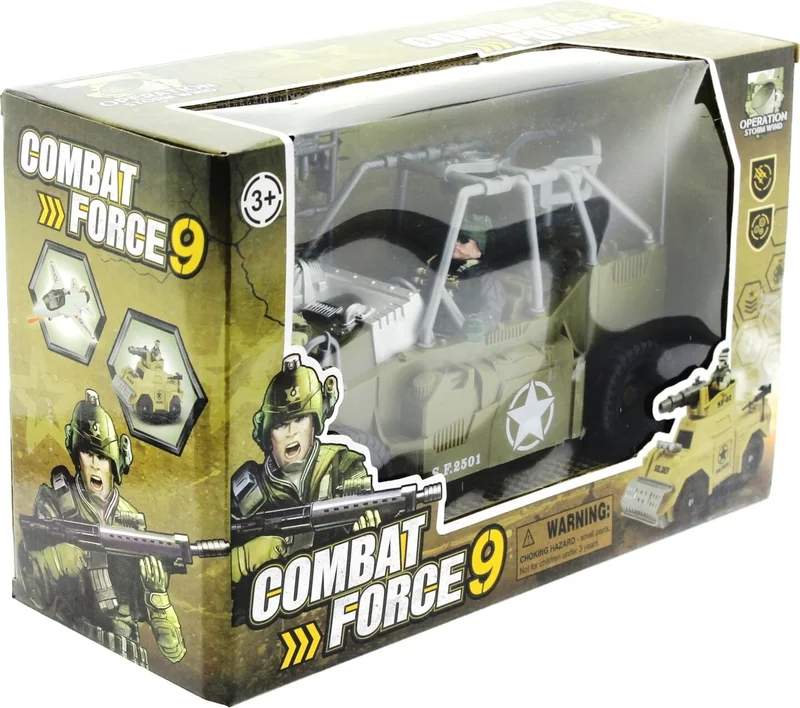 MEGA Combat Force Figure and Military Buggy