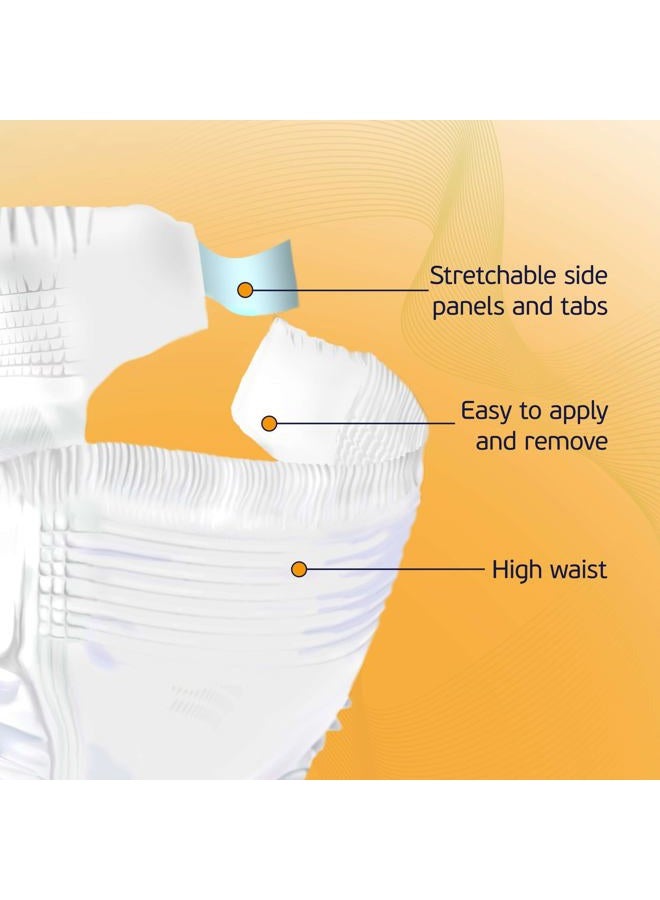 TenderGentle حفاضات للكبار 3XL للنساء والرجال - علبة تحتوي على 32 حفاضة قابلة للتصرف مع أزرار وألواح جانبية مرنة - قابلة للتنفس مع أقصى امتصاص - Image 3