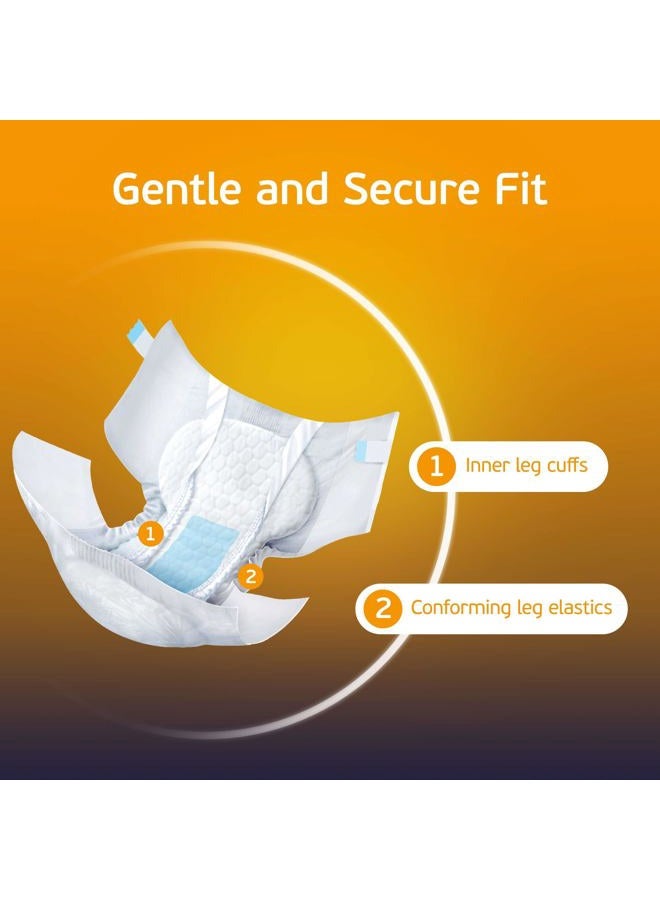 TenderGentle حفاضات للكبار 3XL للنساء والرجال - علبة تحتوي على 32 حفاضة قابلة للتصرف مع أزرار وألواح جانبية مرنة - قابلة للتنفس مع أقصى امتصاص - Image 4